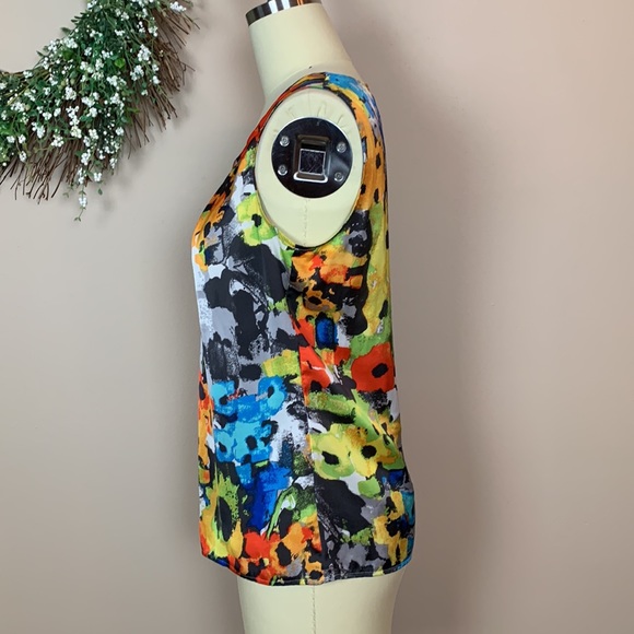 Kasper Women’s Multicolor Sleeveless Top Size Small - Picture 3 of 7